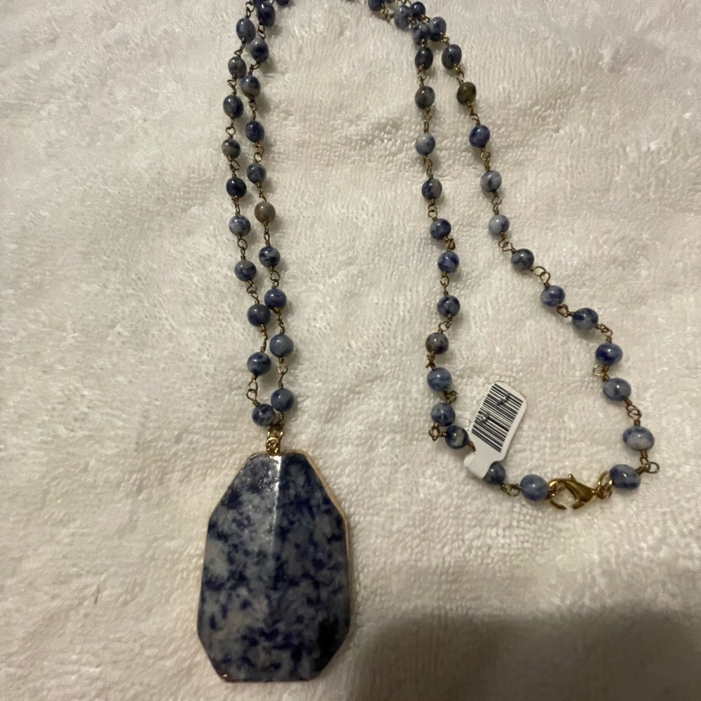 Beautiful blue stone necklace